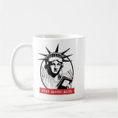Mug Lady Liberty Lit Des Livres Interdits (Gauche)