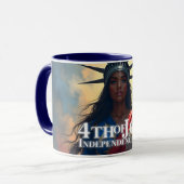 Mug Lady Liberty réinventée - Un nouveau visage de la  (Devant gauche)