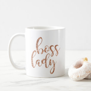 Mug Lady Mug, la patronne d'or Rose