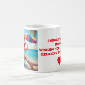 MUG " LADY RETIRED AT THE BEACH " (Centre)