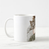 Mug Lady with Grey Cat (Gauche)