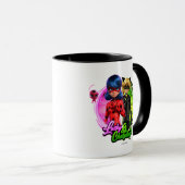 Mug Ladybug & Cat Noir | Lucky & Charming (Devant droit)