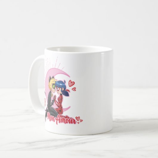 Mug Ladybug & Cat Noir | Mon Amour (Devant gauche)