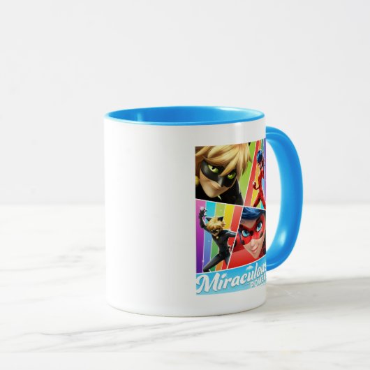 Mug Ladybug & Cat Noir | Puissance Miraculeuse ! (Devant droit)