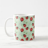 Mug Ladybug Flower Pattern (Gauche)