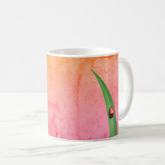 Mug Ladybug Leaf (Devant droit)