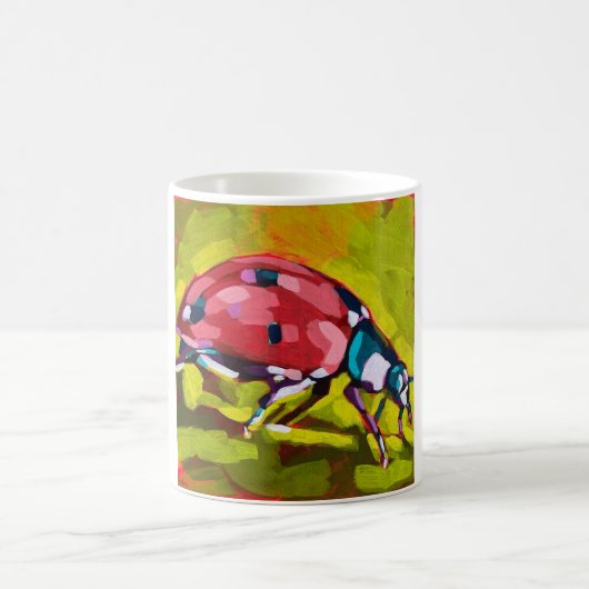 Mug Ladybug Painting - Gift for Insect Lovers (Centre)