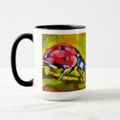 Mug Ladybug Painting - Gift for Insect Lovers (Gauche)