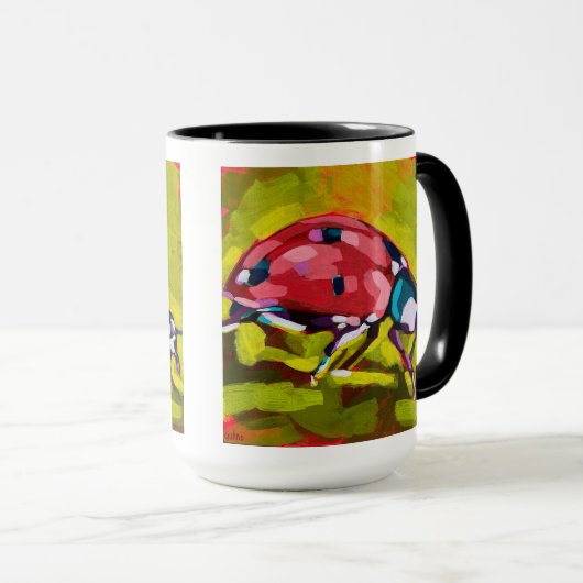 Mug Ladybug Painting - Gift for Insect Lovers (Devant droit)