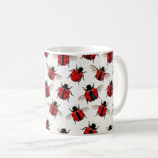 Mug Ladybug Pattern (Devant droit)