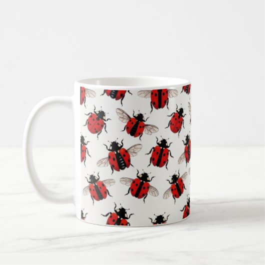 Mug Ladybug Pattern (Gauche)