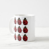 Mug Ladybug Red Black Insect Ladybug (Devant gauche)