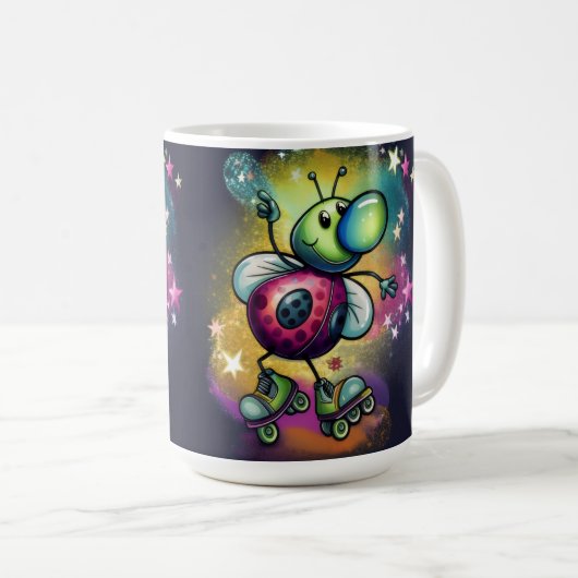 Mug Ladybug Roller Disco (Devant droit)