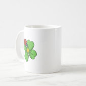 Mug Ladybugs and Green Leaves Nature Illustration Past (Devant gauche)