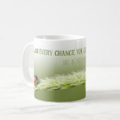 Mug Ladybugs avec une citation motivante état d'esprit (Devant gauche)