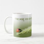 Mug Ladybugs avec une citation motivante état d'esprit (Gauche)