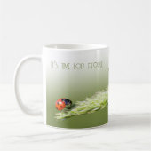 Mug Ladybugs avec une citation motivante état d'esprit (Gauche)