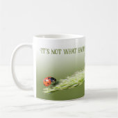 Mug Ladybugs avec une citation motivante état d'esprit (Gauche)