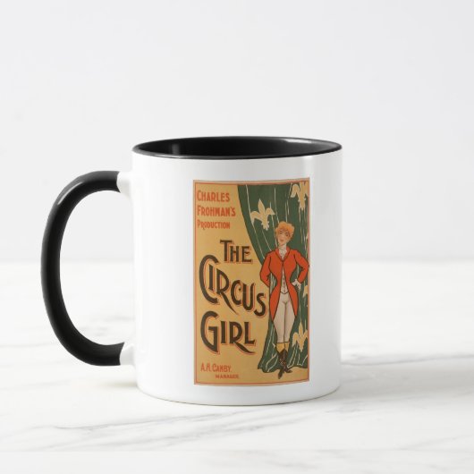 Mug L'affiche théâtrale de la fille de cirque #1 (Gauche)