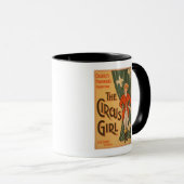 Mug L'affiche théâtrale de la fille de cirque #1 (Devant droit)