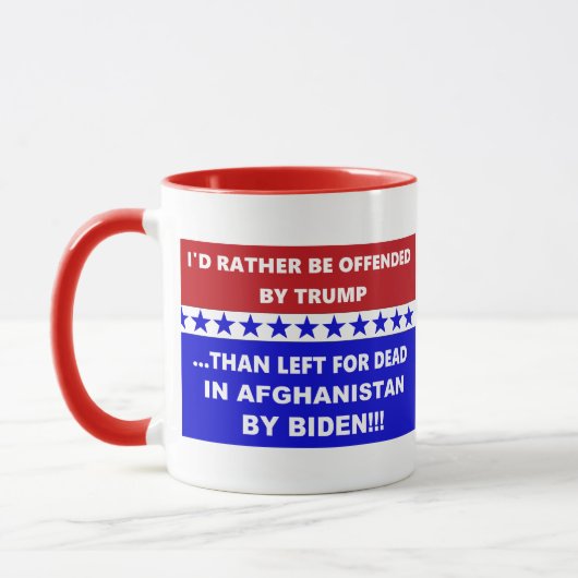 Mug L'Afghanistan Anti-Biden Est Parti Pour Mort (Gauche)