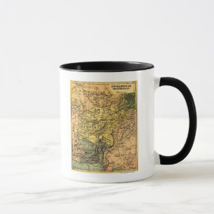 Mug L'Afghanistan et la carte environnante de pays