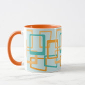 Mug L'Âge Atomique Du Milieu Du Siècle Rectangue Aqua, (Gauche)