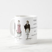 Mug L'âge de Jane Austen contre la danse Contradance (Devant gauche)