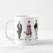 Mug L'âge de Jane Austen contre la danse Contradance (Gauche)