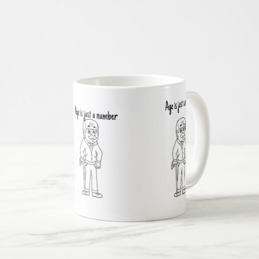 Mug L'âge est juste un nombre (Devant droit)