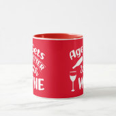 Mug L'Âge S'Améliore Avec Le Vin, Citation De Vin Drôl (Centre)