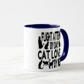 Mug L'agent de bord aime les chats (Devant droit)