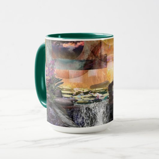 Mug Lagon bleu léopard (Devant gauche)
