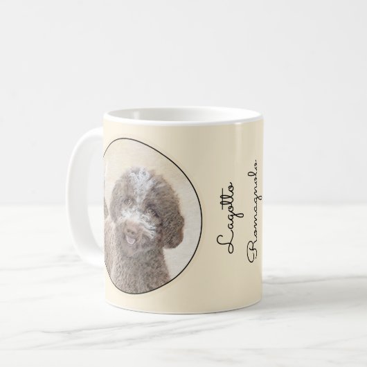 Mug Lagotto Romagnolo Peinture - Cute Original Dog Art (Devant gauche)