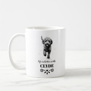 Mug Lagotto Romagnolo Vie mieux Nom de chien personnal