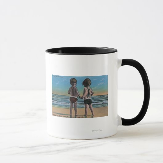 Mug Laguna Beach, FL - Salutations de la scène avec le (Droite)