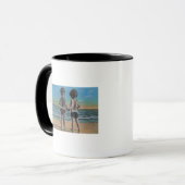 Mug Laguna Beach, FL - Salutations de la scène avec le (Devant gauche)