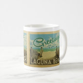 Mug Laguna Beach Vintage voyage (Devant droit)