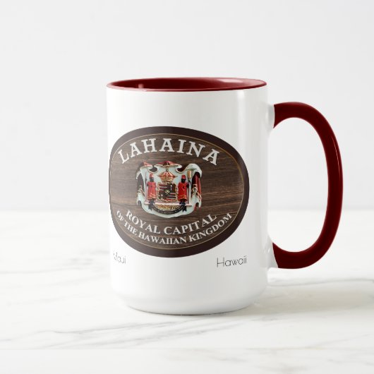 Mug Lahaina - Capitale royale du Royaume d'Hawaï (Droite)