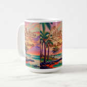 Mug Lahaina Maui Hawaii Retro Sunset Souvenir 1950 (Devant gauche)