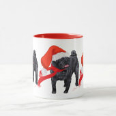Mug L'aide de Père Noël Pug (Centre)