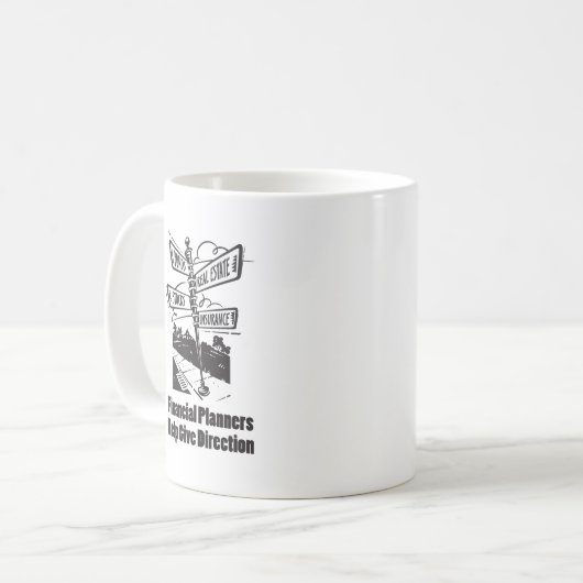Mug L'aide de planificateurs financier donnent des (Devant gauche)
