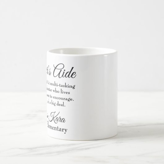 Mug L'aide Rockstar du professeur (Centre)