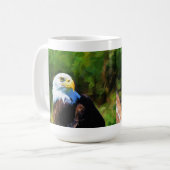 Mug L'aigle à tête blanche et l'art de la faune solair (Devant gauche)