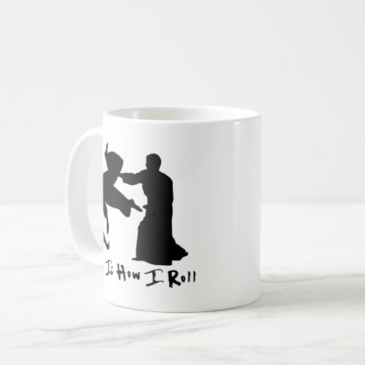 Mug L'Aikido ceci est comment je roule (Devant gauche)