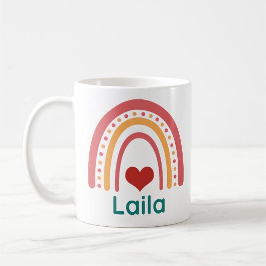 Mug Laila Vintage Boho Arc-en-ciel (Gauche)