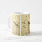 Mug L'aile de Léonard de Vinci sur la machine volante  (Devant gauche)