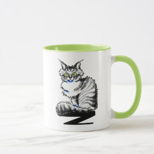 Mug -Laisse Art™ de chat tigré de ragondin du Maine