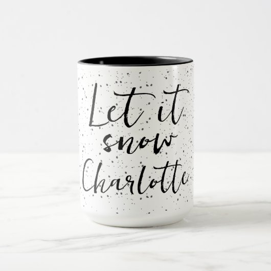 Mug Laisse-le neiger + Nom (Centre)