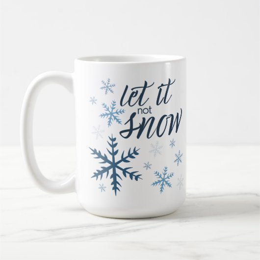 Mug Laisse-le (non) Neige (Gauche)